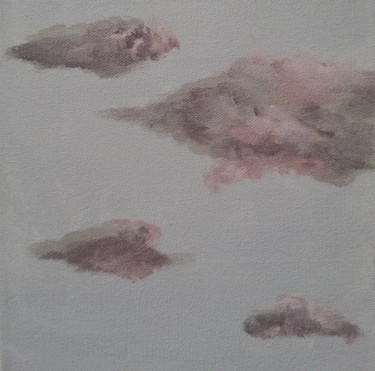 Peinture intitulée "Pink gray clouds" par Angelo Rizzi, Œuvre d'art originale, Acrylique