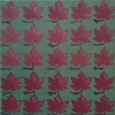 Painting titled "Leaves" by Angelo Rizzi, Original Artwork, Acrylic