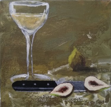 Painting titled "Aperitivo" by Angelo Rizzi, Original Artwork, Acrylic