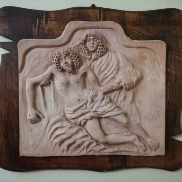 Rzeźba zatytułowany „Deposizione di Cris…” autorstwa Angelo Telesca, Oryginalna praca, Polimerowa glina