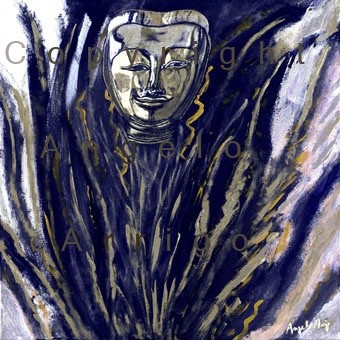 Arte digitale intitolato "Testa di Budda 36-…" da Angelo Arrigo, Opera d'arte originale