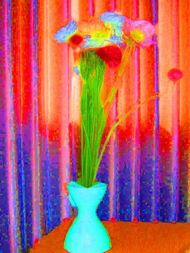 Digital Arts titled "Blue Vase" by Angelo Di Pietrantonio, Original Artwork