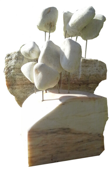 Sculptuur getiteld "marble dreams" door Angelo Ribeiro, Origineel Kunstwerk, Steen