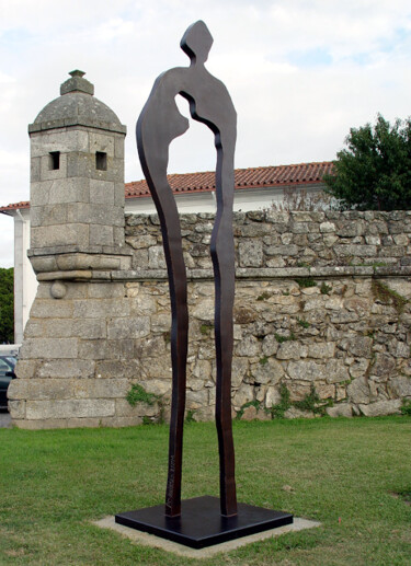 Скульптура под названием "Now you!" - Angelo Ribeiro, Подлинное произведение искусства, Металлы