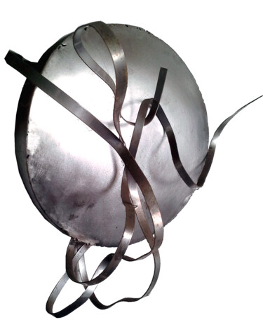 Sculpture titled "Embryo" by Angelo Ribeiro, Original Artwork, Metals