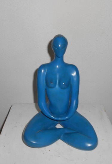 Sculpture intitulée "La femme lotus" par Philippe Jamin, Œuvre d'art originale, Métaux