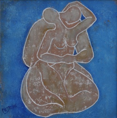 Druckgrafik mit dem Titel "La tendresse V" von Philippe Jamin, Original-Kunstwerk, Linoldrucke