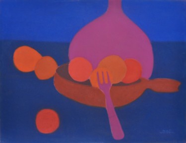 Dessin intitulée "La fourchette" par Philippe Jamin, Œuvre d'art originale, Pastel