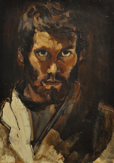 Peinture intitulée "Autoportrait" par Philippe Jamin, Œuvre d'art originale, Huile