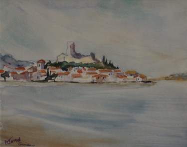 Peinture intitulée "Gruissan" par Philippe Jamin, Œuvre d'art originale, Aquarelle