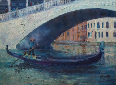 Painting titled "Venise" by Philippe Jamin, Original Artwork