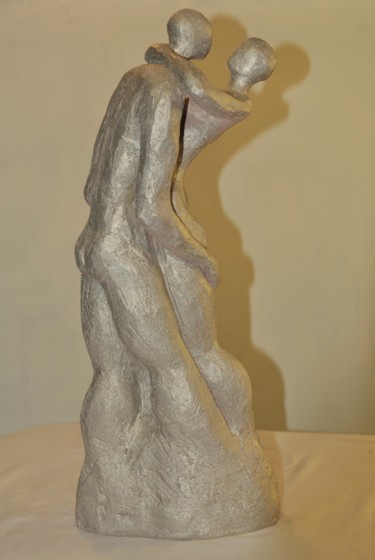 Sculptuur getiteld "Retrouvailles" door Philippe Jamin, Origineel Kunstwerk, Terra cotta