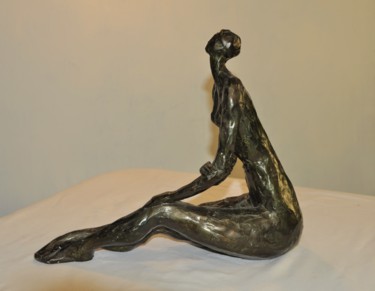 Скульптура под названием "Le repos de la dans…" - Philippe Jamin, Подлинное произведение искусства, Терракота