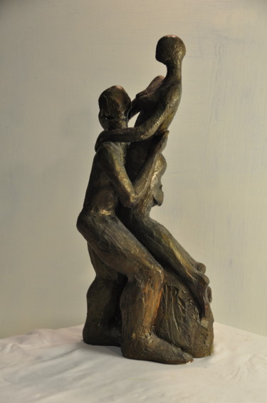 Sculpture titled "" Le porté "" by Philippe Jamin, Original Artwork, Terra cotta