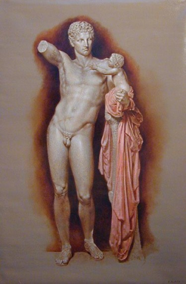 Pittura intitolato "Hero" da Angelo Vadalá, Opera d'arte originale