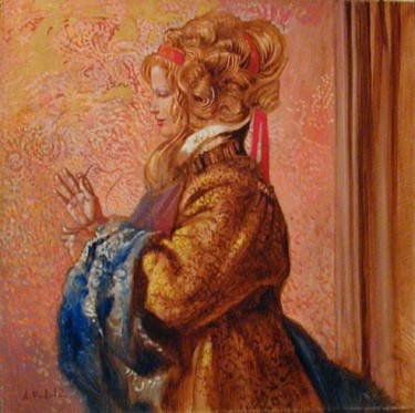 Pittura intitolato "Arianna" da Angelo Vadalá, Opera d'arte originale
