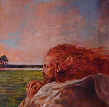 Pittura intitolato "Eolo" da Angelo Vadalá, Opera d'arte originale
