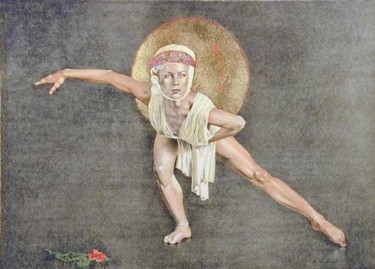 Pittura intitolato "Dancer" da Angelo Vadalá, Opera d'arte originale