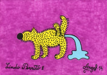 Pintura titulada "Lindo perrito 8" por Angel Ripoll, Obra de arte original, Acrílico