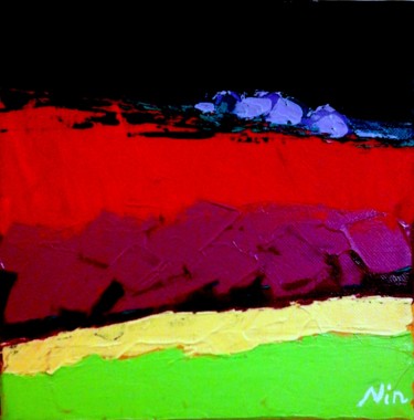 Painting titled "Paysage.jpg" by Nin Angem, Original Artwork, Acrylic