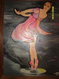 Peinture intitulée "ballerine" par Anges02, Œuvre d'art originale