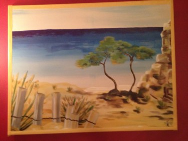 Peinture intitulée "lles dunes" par Anges02, Œuvre d'art originale