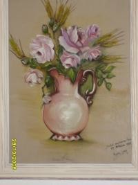 Peinture intitulée "bouquet de roses" par Anges02, Œuvre d'art originale