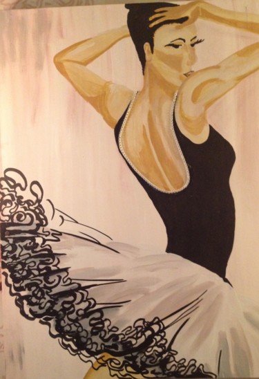 Peinture intitulée "danseuse" par Anges02, Œuvre d'art originale