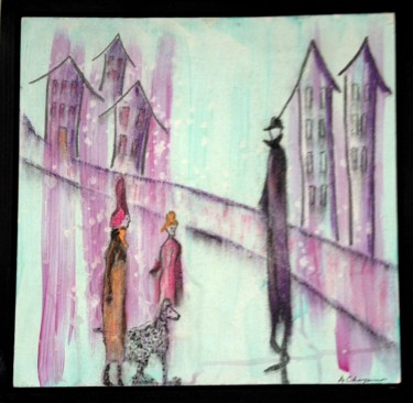 Painting titled "Off the Beaten Track" by Angie Chapman, Original Artwork, Pastel