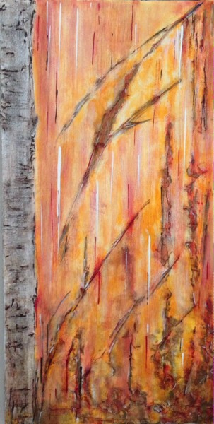 Painting titled "Autumn Colours I" by Angie Chapman, Original Artwork, Acrylic