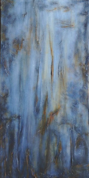 Painting titled "Falling Water" by Angie Chapman, Original Artwork, Acrylic