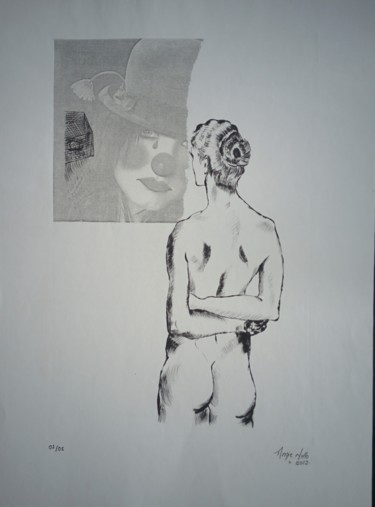 Printmaking titled "sin titulo" by Angie, Original Artwork, Engraving