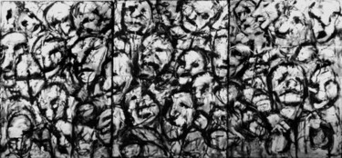 Pittura intitolato "L'uomo che mal cons…" da Angry Again, Opera d'arte originale