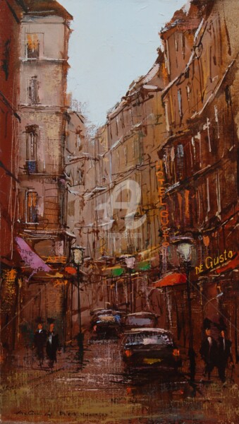 Painting titled "Paris, Saint Germai…" by Andrey Guk, Original Artwork, Oil