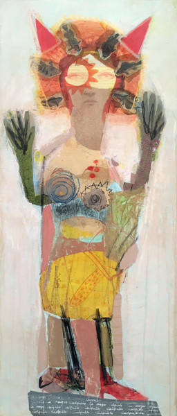 Коллажи под названием "La mujer culpable" - Marián Angulo, Подлинное произведение искусства