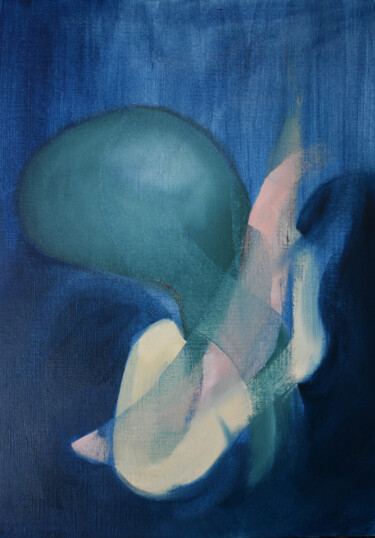 Картина под названием "Copu" - Angus Lowe, Подлинное произведение искусства, Масло Установлен на картон