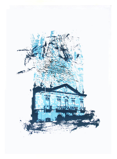 Printmaking titled "Faro" by Angus Vasili, Original Artwork, Screenprinting