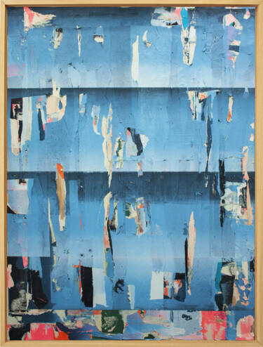 Collages intitulée "Before The Blue" par Angus Vasili, Œuvre d'art originale, Collages