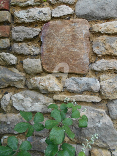 Photographie intitulée "mur en pierre" par Angusine, Œuvre d'art originale, Photographie numérique