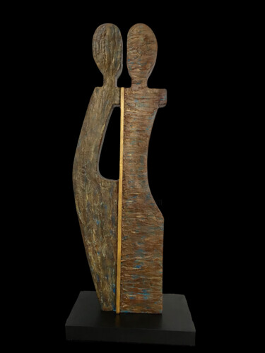 Skulptur mit dem Titel "Tandem" von Anh Diù, Original-Kunstwerk, Harz