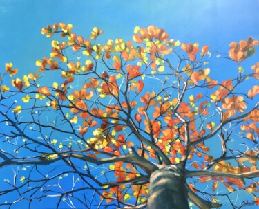 chuyển mùa Peinture intitulée "chuyển mùa" par Anh Lam, Œuvre d'art originale, Huile Monté sur Châssis