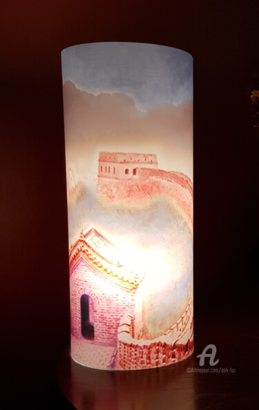 Художественная композиция под названием "Pop Muraille" - Anh Luz, Подлинное произведение искусства, Светильник