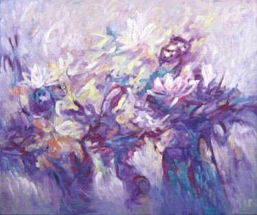 Painting titled "Radiate incense" by Anh  Tuan Le, Original Artwork, Oil