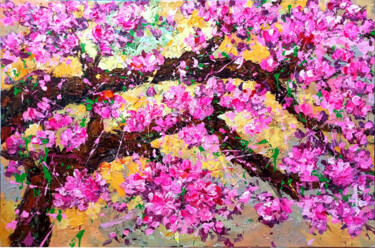 Pittura intitolato "cherry blossom" da Anh  Tuan Le, Opera d'arte originale, Acrilico