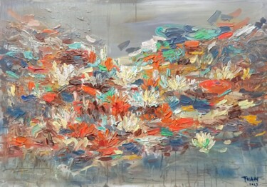 Painting titled "Lovers Pond" by Anh  Tuan Le, Original Artwork, Acrylic