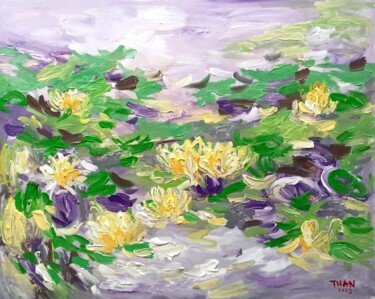 Painting titled "Lovers Pond10" by Anh  Tuan Le, Original Artwork, Acrylic