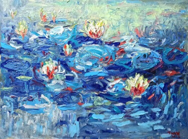 Painting titled "Blue day" by Anh  Tuan Le, Original Artwork, Acrylic