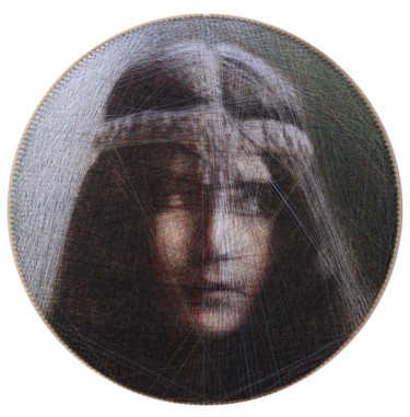 「Cléopâtre-Diane de…」というタイトルの絵画 Ani & Andrew Abakumovsによって, オリジナルのアートワーク, 糸