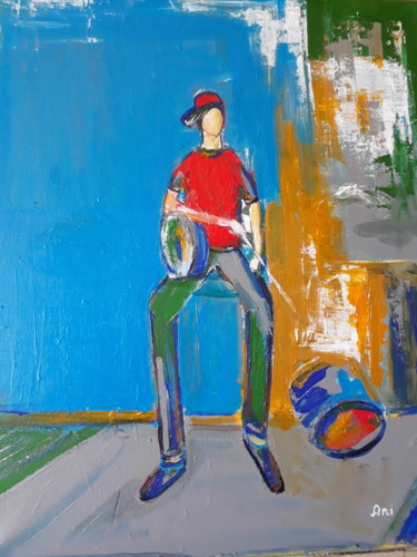 Картина под названием "musician" - Ани Айрапетян, Подлинное произведение искусства, Акрил