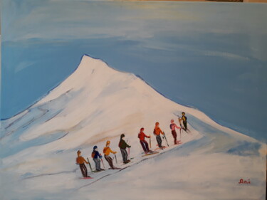 Painting titled "Climbers" by Ani Airapetian, Original Artwork, Acrylic
